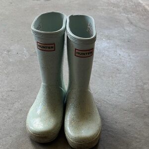 Hunter Sparkle Light Blue Boots